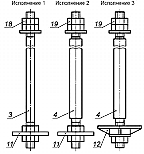 Фундаментный болт с анкерной плитой Фундаментный болт
